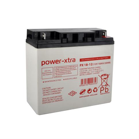 Power-Xtra 12V 18Ah Bakımsız Akü