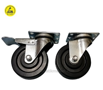 Antistatik ESD Tekerlek 100mm Çap MX-B04-C-P_4