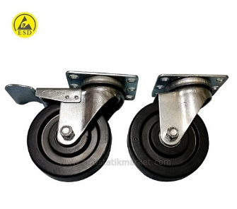 Antistatik ESD Tekerlek 100mm Çap MX-B04-C-P_4
