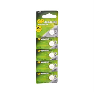 GP LR43 186 Alkalin 5'Li Blister