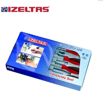 İzeltaş 4500 Elektronikçi Tip (Klemens) Tornavida Seti (6 Parça)