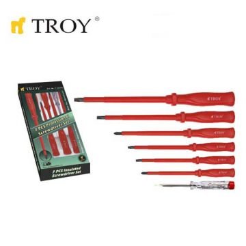 TROY 22305 İzoleli Tornavida Seti (7 Parça)