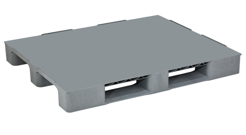 Plastik düz palet 100-120-K (GRİ)