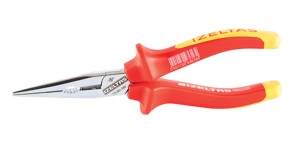 İZELTAŞ  3220 13 6140  1000V İzoleli Elektrikçi Kargaburun Düz Uçlu  140mm