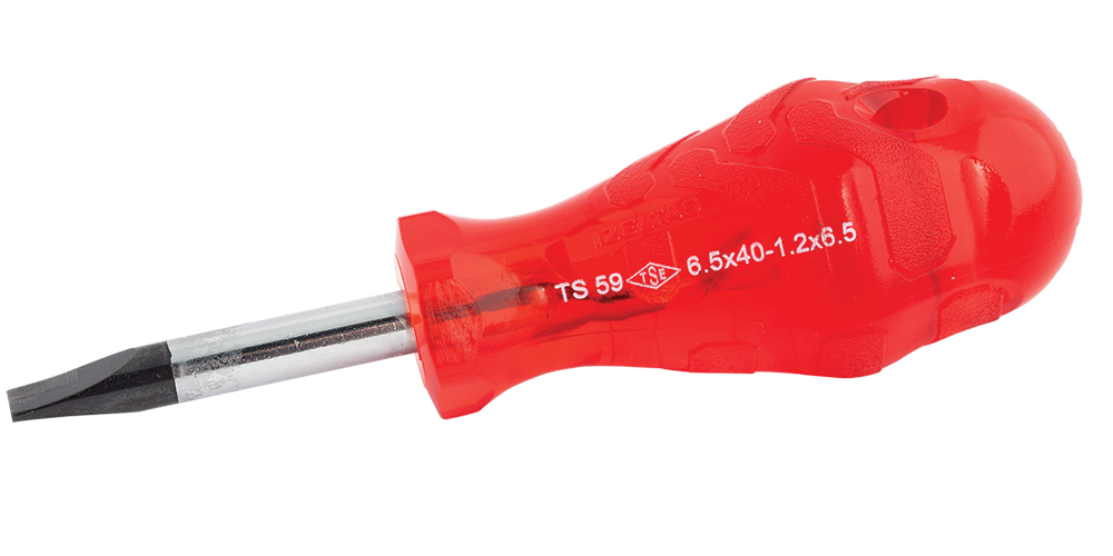 İzeltaş 4110176525 Kraft Seri Düz Uçlu Topaç Tornavida 6.5x25