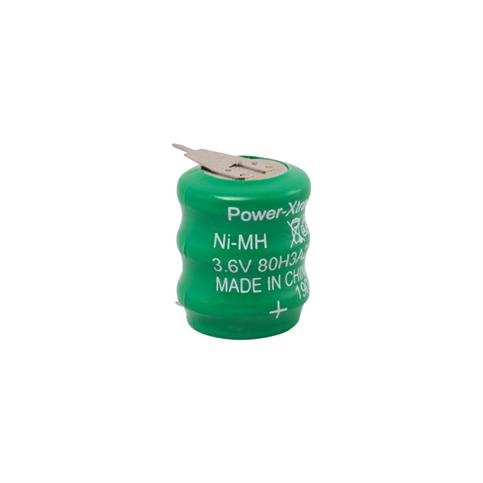 Power-xtra 3.6V Ni-Mh 80 mAh  Buton  Pil 2 Pinli
