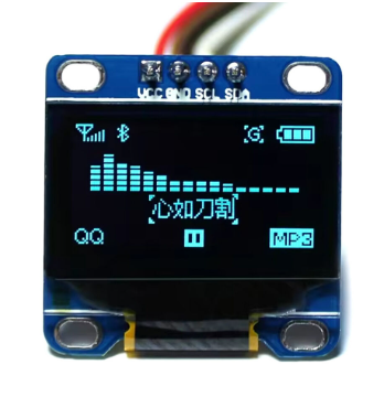 128x64 0.96 inch Oled Grafik Lcd Ekran - SSD1306 - 4 Pin I2C