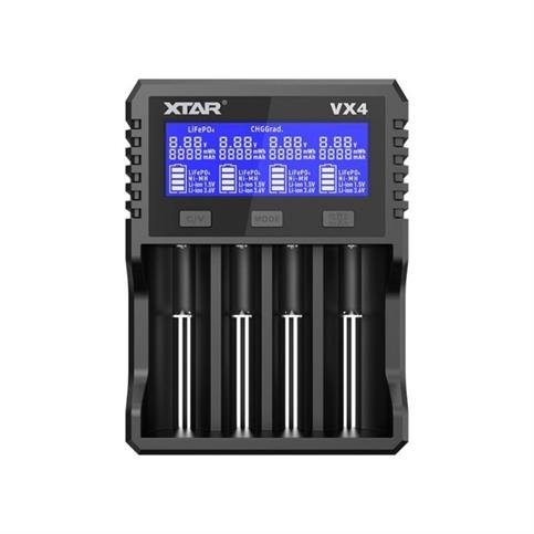 Xtar Visible Mixer VX4 - Taşınabilir LCD Ekranlı Li-İon/Ni-Mh/Lifepo4 Pil Şarj Cihazı - 4Lü