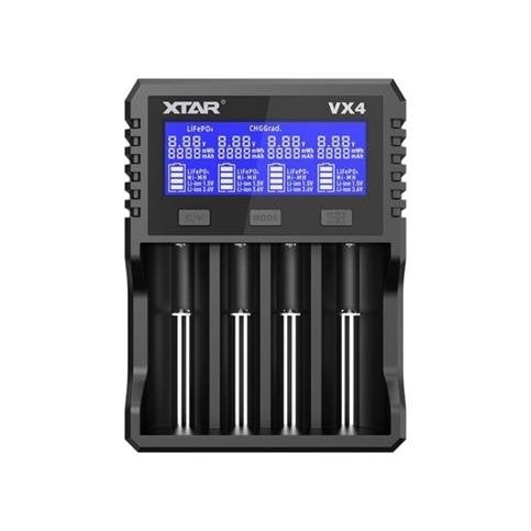Xtar Visible Mixer VX4 - Taşınabilir LCD Ekranlı Li-İon/Ni-Mh/Lifepo4 Pil Şarj Cihazı - 4Lü