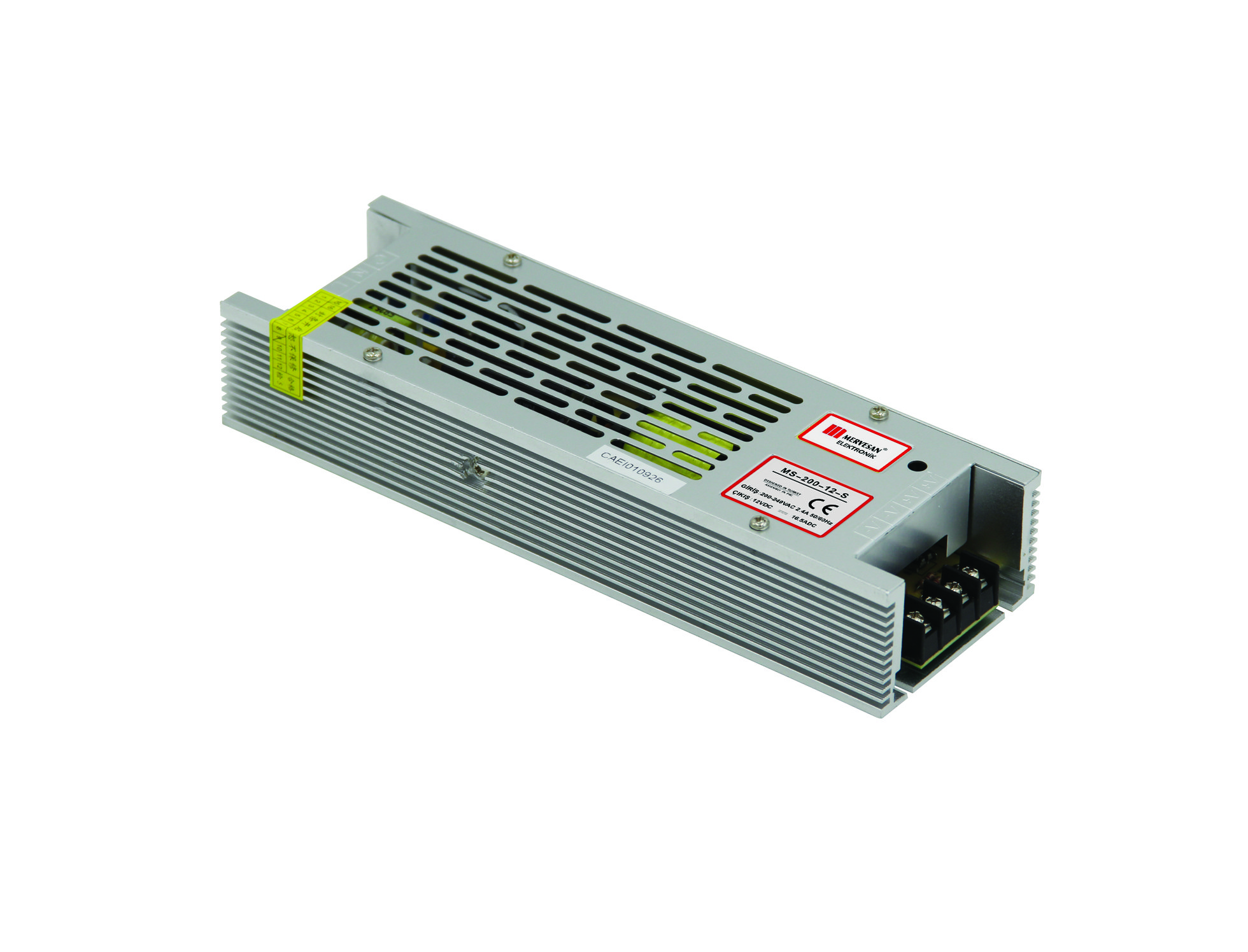 Slim Metal Kasa AC/DC (SMPS) Adaptör 12V 16.5A 200W