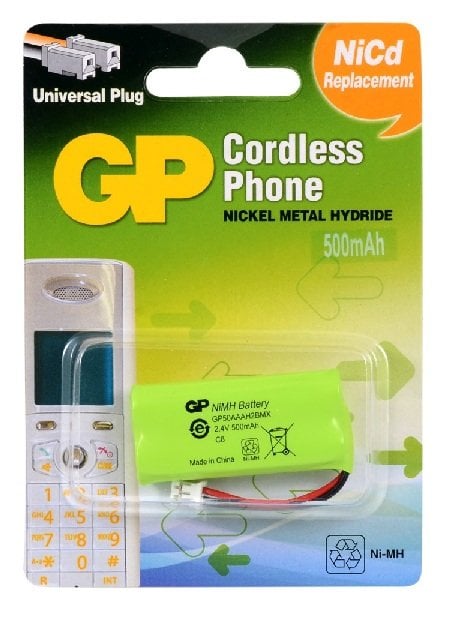 GP T436 2.4V 500 mAh Telsiz Telefon Pili