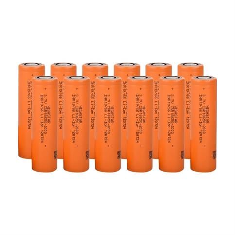 Highstar - ISR18650-2000 - 3.7V 2000 Mah Li-İon Şarjlı Pil - 30A 12 Li Paket